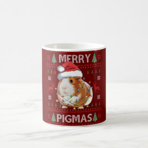 Guinea Pig Ugly Weihnachts Sweater Merry Pigmas Kaffeetasse
