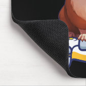 Guinea Pig und Video Gamer Lover Fluffy Cavy Gamer Mousepad (Ecke)