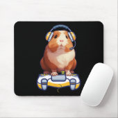Guinea Pig und Video Gamer Lover Fluffy Cavy Gamer Mousepad (Mit Mouse)