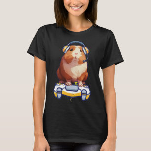 Guinea Pig und Video Gamer Lover Fluffy Cavy Gamer T-Shirt