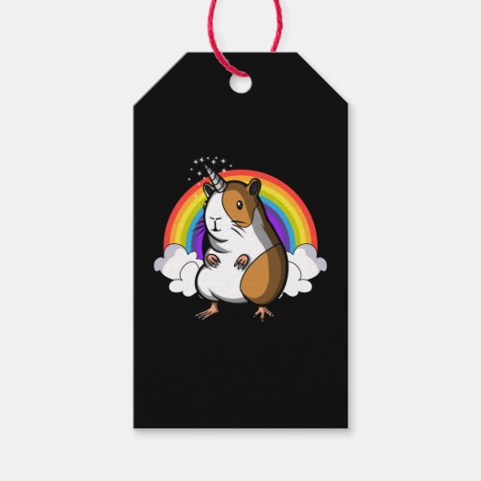 Guinea Pig Unicorn Geschenkanhänger (Vorderseite)