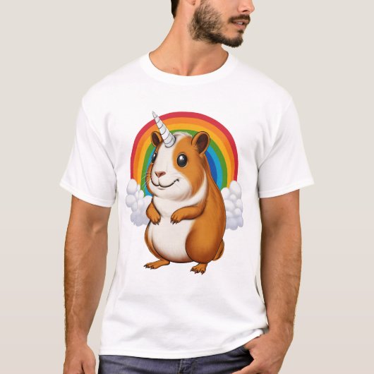 Guinea Pig Unicorn T-Shirt (Vorderseite)