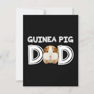 Guinea Pig Vater Daddy Pater Rodent Wheel Mitteilungskarte