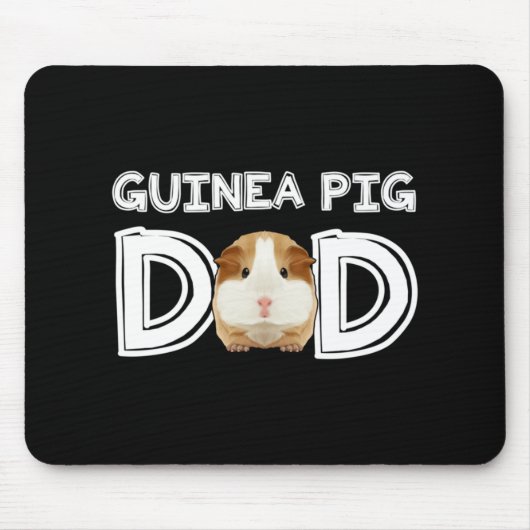Guinea Pig Vater Daddy Pater Rodent Wheel Mousepad (Vorne)
