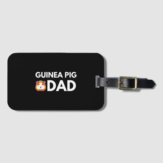 Guinea Pig Vater Gepäckanhänger (Vorderseite (Horizontal))