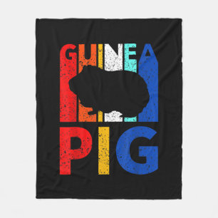 Guinea Pig - Vintag I Liebe meine Guinea Pig Fleecedecke