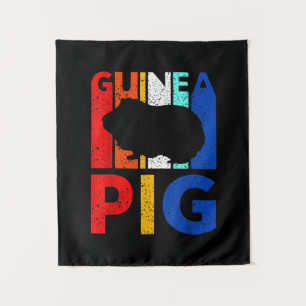 Guinea Pig - Vintag I Liebe meine Guinea Pig Wandteppich