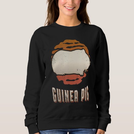 Guinea Pig Vintage Retro Classic Animal Sunset Sweatshirt (Vorderseite)