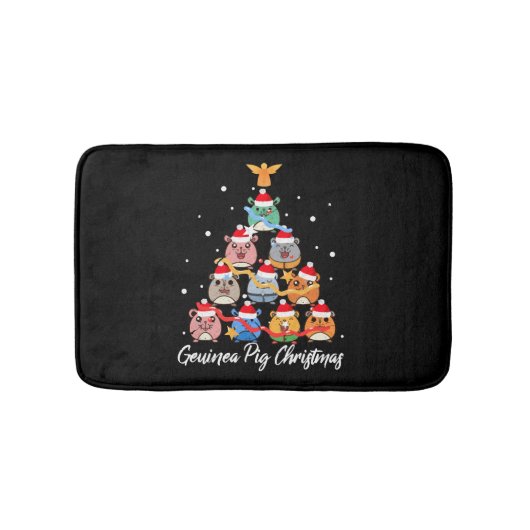 Guinea Pig Weihnachten Badematte (Vorderseite)