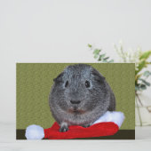Guinea Pig Weihnachten Briefpapier (Stehend Vorderseite)