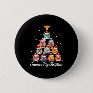 Guinea Pig Weihnachten Button