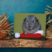 Guinea Pig Weihnachten Fotoplatte (Seite)