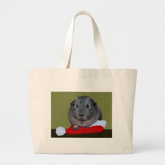 Guinea Pig Weihnachten Jumbo Stoffbeutel (Vorne)