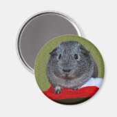 Guinea Pig Weihnachten Magnet (Vorderseite/Rückseite)