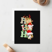 Guinea Pig Weihnachten Mitteilungskarte (Vorderseite/Rückseite Beispiel)
