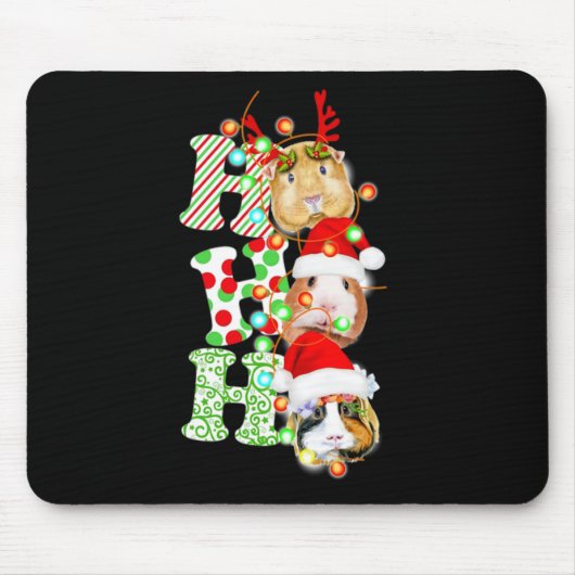 Guinea Pig Weihnachten Mousepad (Vorne)