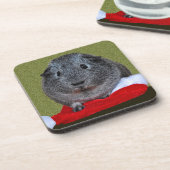 Guinea Pig Weihnachten Untersetzer (Linke Seite)
