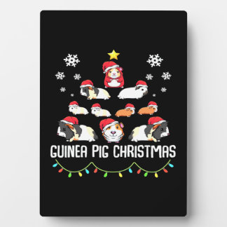 Guinea Pig Weihnachtsbaum | Funny Guinea Pig Lover Fotoplatte