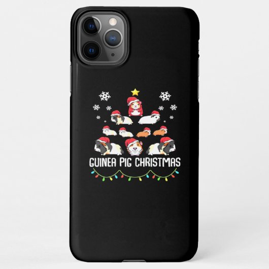Guinea Pig Weihnachtsbaum | Funny Guinea Pig Lover iPhone Hülle (Rückseite)