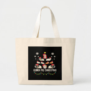 Guinea Pig Weihnachtsbaum Funny Guinea Pig Lover Jumbo Stoffbeutel