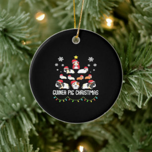 Guinea Pig Weihnachtsbaum Funny Guinea Pig Lover Keramik Ornament
