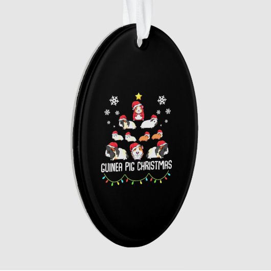 Guinea Pig Weihnachtsbaum | Funny Guinea Pig Lover Ornament (Vorderseite)