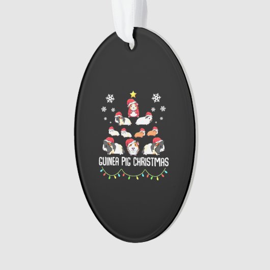Guinea Pig Weihnachtsbaum | Funny Guinea Pig Lover Ornament (Vorderseite)
