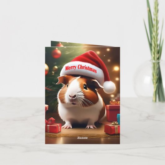 Guinea Pig Weihnachtsgrüßen, (Rückseite)