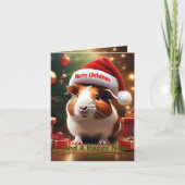 Guinea Pig Weihnachtsgrüßen, (Vorderseite)