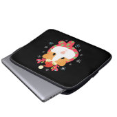 Guinea Pig Weihnachtsmann Laptopschutzhülle (Vorne Knopf)