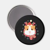 Guinea Pig Weihnachtsmann Magnet (Vorderseite/Rückseite)
