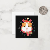 Guinea Pig Weihnachtsmann Mitteilungskarte (Vorderseite/Rückseite Beispiel)