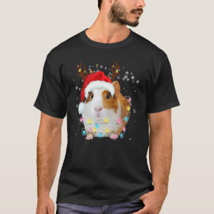 Guinea Pig Weihnachtsmannmütze Rentiere Angler Lig T-Shirt
