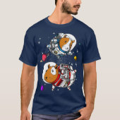 Guinea Pig Weltraum Astronaut Funny Science Fictio T-Shirt (Vorderseite)