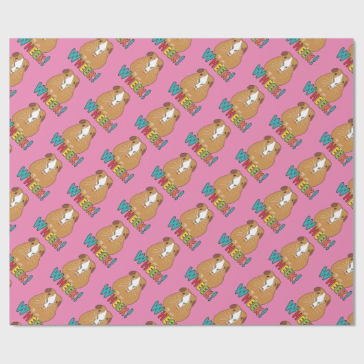 Guinea Pig Wheek Geschenkpapier (Flach)