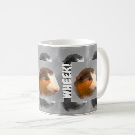Guinea Pig Wheek Kaffeetasse (VorderseiteRechts)