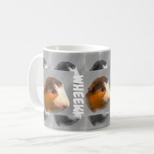 Guinea Pig Wheek Kaffeetasse (Vorderseite Links)