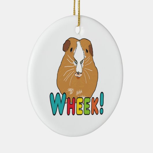 Guinea Pig Wheek Keramik Ornament (Rechts)