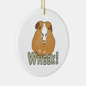 Guinea Pig Wheek Keramik Ornament (Rechts)