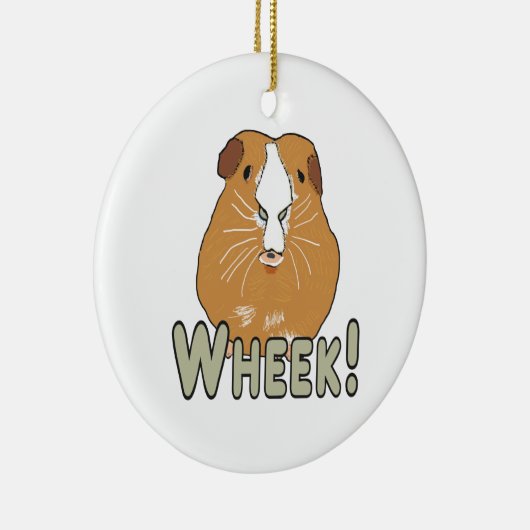 Guinea Pig Wheek Keramik Ornament (Rechts)
