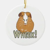 Guinea Pig Wheek Keramik Ornament (Vorne)