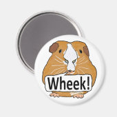 Guinea Pig Wheek Magnet (Vorderseite/Rückseite)