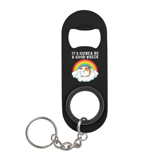 Guinea Pig Wheek Mini Flaschenöffner (Vorderseite)