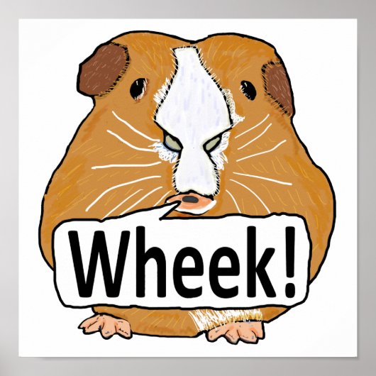 Guinea Pig Wheek Poster (Vorne)