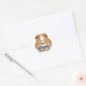 Guinea Pig Wheek Runder Aufkleber (Umschlag)