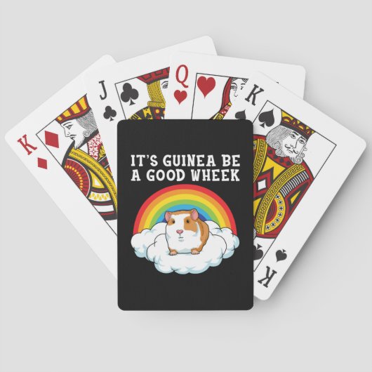 Guinea Pig Wheek Spielkarten (Rückseite)