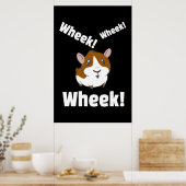 Guinea pig Wheek! Wheek! Poster (Küche)
