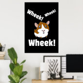 Guinea pig Wheek! Wheek! Poster (Heimbüro)