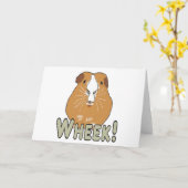 Guinea Pig Wheel Karte (Gelbe Blume)