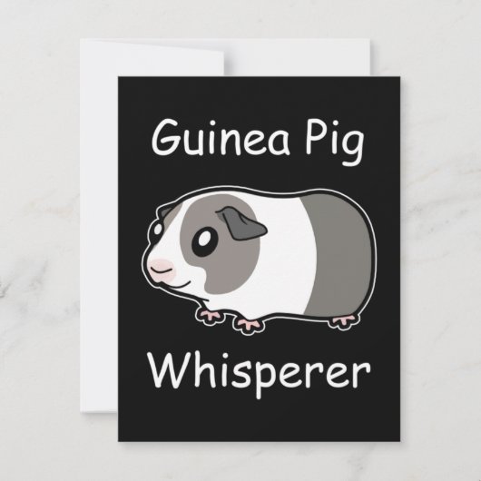 Guinea Pig Whisperer Dankeskarte (Vorderseite)